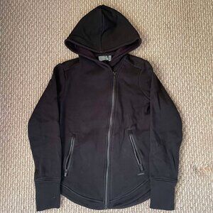 Athleta Full Zip Hooded Black Jacket